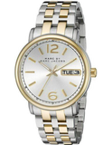 Marc Jacobs Fergus Silver Dial Two Tone Stainless Steel Watch for Women - MBM3426