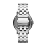 Marc Jacobs Fergus Black Dial Silver Stainless Steel Strap Watch for Men - MBM5075