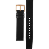 Marc Jacobs Baker Black Dial Black Leather Strap Watch for Women - MBM8633