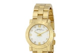 Marc Jacobs Mini Amy White Dial Gold Stainless Steel Strap Watch for Women - MBM3057