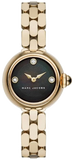 Marc Jacobs Courtney Black Mother of Pearl Dial Gold Stainless Steel Strap Watch for Women - MJ3460