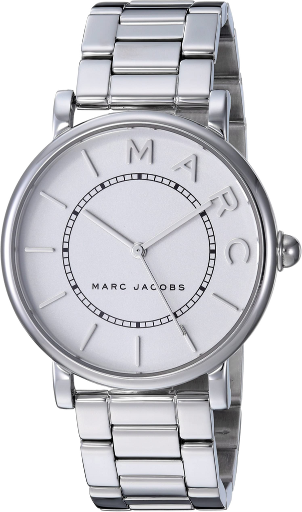 Marc Jacobs Roxy White Dial Silver Stainless Steel Strap Watch for Women