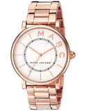 Marc Jacobs Roxy White Dial Rose Gold Stainless Steel Strap Watch for Women - MJ3523