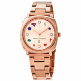 Marc Jacobs Mandy Rose Gold Dial Rose Gold Stainless Steel Strap Watch for Women - MJ3550