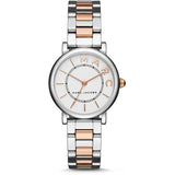 Marc Jacobs Roxy White Dial Two Tone Stainless Steel Strap Watch for Women - MJ3553