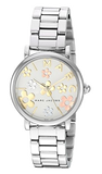 Marc Jacobs Classic White Dial Silver Steel Strap Watch for Women - MJ3581