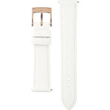 Marc Jacobs Mandy White Dial White Leather Strap Watch for Women - MJ8678