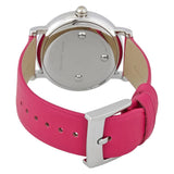 Marc Jacobs Roxy Black Dial Pink Leather Strap Watch for Women - MJ1535