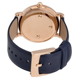 Marc Jacobs Roxy Navy Blue Dial Blue Leather Strap Watch for Women - MJ1534