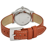 Marc Jacobs Roxy Silver Dial Brown Leather Strap Watch for Women - MJ1572