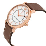 Marc Jacobs Roxy White Dial Cement Leather Strap Watch for Women - MJ1533