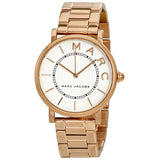 Marc Jacobs Roxy White Dial Rose Gold Stainless Steel Strap Watch for Women - MJ3523