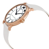 Marc Jacobs Roxy White Dial White Leather Strap Watch for Women - MJ1562