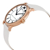 Marc Jacobs Roxy White Dial White Leather Strap Watch for Women - MJ1561