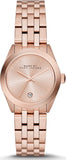 Marc Jacobs Peeker Rose Gold Dial Stainless Steel Strap Watch for Women - MBM3374