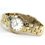 Marc Jacobs Mini Amy White Dial Gold Stainless Steel Strap Watch for Women - MBM3057