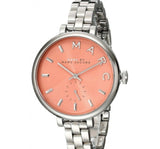 Marc Jacobs Sally Orange Dial Silver Stainless Steel Strap Watch for Women - MBM3365