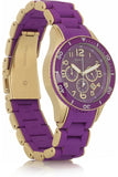 Marc Jacobs Purple Dial Purple Stainless Steel Strap Watch for Women - MBM2549