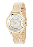 Maserati Epoca Mother of Pearl Dial Yellow Gold Mesh Strap Watch For Women - R8853118502