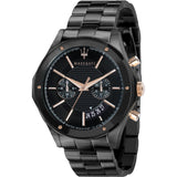 Maserati Circuito Black Dial Black Steel Strap Watch For Men - R8873627001