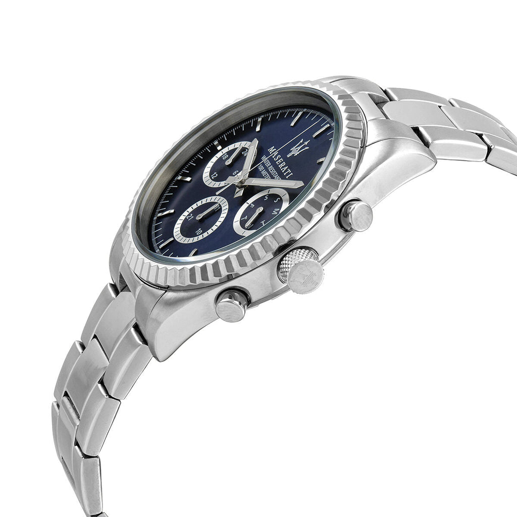 Maserati Competizione Chronograph Blue Watch Men Dial For Quartz
