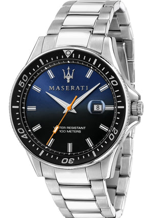 Maserati SFIDA Quartz Bue Dial Stainless Steel Watch For Men - R8853140001