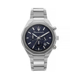 Maserati Stile Blue Dial Silver Steel Strap Watch For Men - R8873642006