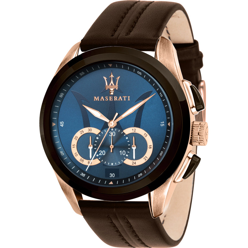 Chronograph Watch Men Maserati Men 45mm Traguardo Blue For Watch for