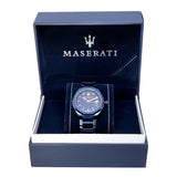 Maserati Guilloche Blue Edition 42mm Stainless Steel Watch For Men - R8853141001