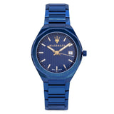 Maserati Guilloche Blue Edition 42mm Stainless Steel Watch For Men - R8853141001