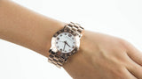 Marc Jacobs Amy White Dial Gold Stainless Steel Strap Watch for Women - MBM3056