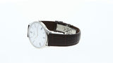 Tissot T Classic Tradition 5.5 Quartz White Dial Brown Leather Strap Watch For Men - T063.409.16.018.00