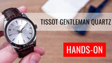 Tissot Gentlemen Silver Dial Brown Leather Strap Watch for Men - T127.410.16.031.01