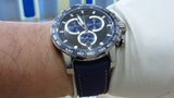 Tissot Supersport Chrono Black Dial Blue Nylon Strap Watch for Men - T125.617.17.051.03