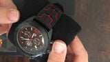 Tag Heuer Formula 1 Manchester United Limited Edition Black Dial Black & Red Rubber Strap Watch for Men - CAZ101J.FT8027