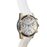 Guess Catalina White Dial White Silicon Strap Watch For Women - W0562L1