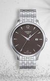 Tissot T Classic Tradition Grey Dial Silver Steel Strap Watch For Men - T063.610.11.067.00