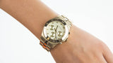 Marc Jacobs Blade Gold Dial Gold Steel Strap Watch for Women - MBM3101