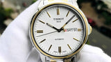 Tissot T Classic Automatics III White Dial Two Tone Steel Strap Watch For Men - T065.430.22.031.00