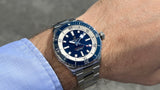 Breitling Superocean Automatic 42mm Blue Dial Silver Steel Strap Watch for Men - A17375E71C1A1