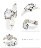 Marc Jacobs Henry Dinky White Dial White Leather Strap Watch for Women - MBM1234