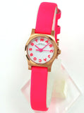 Marc Jacobs Henry White Dial Pink Leather Strap Watch for Women - MBM1237