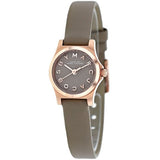 Marc Jacobs Henry Dinky Grey Dial Grey Leather Strap Watch for Women - MBM1239