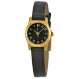 Marc Jacobs Henry Dinky Black Dial Black Leather Strap Watch for Women - MBM1240