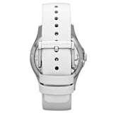 Marc Jacobs Henry Skeleton White Dial White Leather Strap Watch for Women - MBM1241