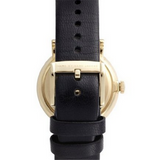 Marc Jacobs Baker Black Dial Black Leather Strap Watch for Women - MBM1269