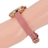 Marc Jacobs Sally White Dial Peach Leather Strap Watch for Women - MBM1355