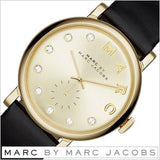 Marc Jacobs Baker Dial Black Leather Strap Watch for Women - MBM1399
