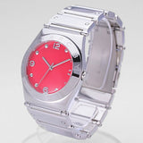 Marc Jacobs Classic Red Dial Silver Steel Strap Watch for Women - MBM3031