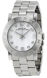 Marc Jacobs Amy White Dial Silver Stainless Steel Strap Watch for Women - MBM3054